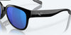 [Blue Mirror Polarized Glass Lenses, Black Frame]