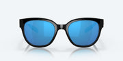 Blue Mirror Polarized Glass Lenses, Black Frame