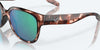 [Green Mirror Polarized Glass Lenses, Coral Tortoise Frame]