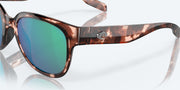 Green Mirror Polarized Glass Lenses, Coral Tortoise Frame