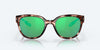 [Green Mirror Polarized Glass Lenses, Coral Tortoise Frame]