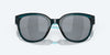 [Gray Silver Mirror Polarized Polycarbonate Lenses, Teal Frame]