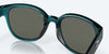 [Gray Polarized Glass Lenses, Teal Frame]