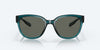 [Gray Polarized Glass Lenses, Teal Frame]