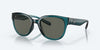 [Gray Polarized Glass Lenses, Teal Frame]