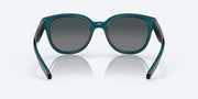 Gray Gradient Polarized Glass Lenses, Teal Frame