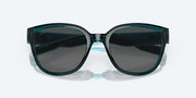 Gray Gradient Polarized Glass Lenses, Teal Frame