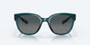 [Gray Gradient Polarized Glass Lenses, Teal Frame]