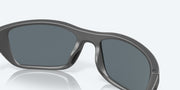 Blue Mirror Polarized Polycarbonate Lenses, Matte Gray Frame