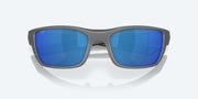 Blue Mirror Polarized Polycarbonate Lenses, Matte Gray Frame