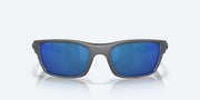 Blue Mirror Polarized Polycarbonate Lenses, Matte Gray Frame