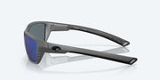 Blue Mirror Polarized Polycarbonate Lenses, Matte Gray Frame