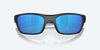 [Blue Mirror Polarized Glass Lenses, Blackout Frame]