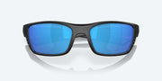 Blue Mirror Polarized Glass Lenses, Blackout Frame