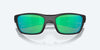 [Green Mirror Polarized Glass Lenses, Blackout Frame]