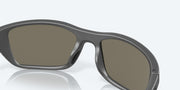 Blue Mirror Polarized Glass Lenses, Matte Gray Frame