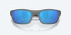 [Blue Mirror Polarized Glass Lenses, Matte Gray Frame]