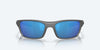 [Blue Mirror Polarized Glass Lenses, Matte Gray Frame]