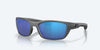 [Blue Mirror Polarized Glass Lenses, Matte Gray Frame]