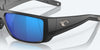 [Blue Mirror Polarized Glass Lenses, Matte Black Frame]