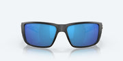 Blue Mirror Polarized Glass Lenses, Matte Black Frame