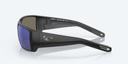 Blue Mirror Polarized Glass Lenses, Matte Black Frame