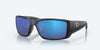 [Blue Mirror Polarized Glass Lenses, Matte Black Frame]