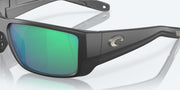 Green Mirror Polarized Glass Lenses, Matte Black Frame