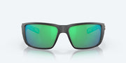 Green Mirror Polarized Glass Lenses, Matte Black Frame