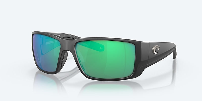 [Green Mirror Polarized Glass Lenses, Matte Black Frame]