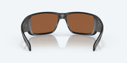 Copper Silver Mirror Polarized Glass Lenses, Matte Black Frame