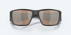 [Copper Silver Mirror Polarized Glass Lenses, Matte Black Frame]