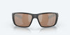 [Copper Silver Mirror Polarized Glass Lenses, Matte Black Frame]