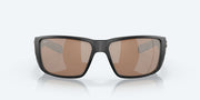 Copper Silver Mirror Polarized Glass Lenses, Matte Black Frame