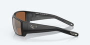 Copper Silver Mirror Polarized Glass Lenses, Matte Black Frame