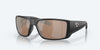 [Copper Silver Mirror Polarized Glass Lenses, Matte Black Frame]