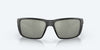 [Gray Silver Mirror Polarized Glass Lenses, Matte Black Frame]