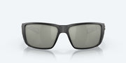 Gray Silver Mirror Polarized Glass Lenses, Matte Black Frame