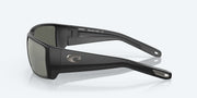 Gray Silver Mirror Polarized Glass Lenses, Matte Black Frame