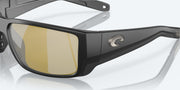 Sunrise Silver Mirror Polarized Glass Lenses, Matte Black Frame