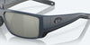 [Gray Silver Mirror Polarized Glass Lenses, Midnight Blue Frame]