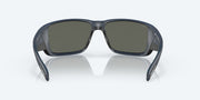 Gray Silver Mirror Polarized Glass Lenses, Midnight Blue Frame