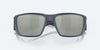 [Gray Silver Mirror Polarized Glass Lenses, Midnight Blue Frame]