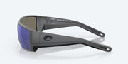 Blue Mirror Polarized Glass Lenses, Matte Gray Frame