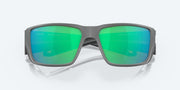 Green Mirror Polarized Glass Lenses, Matte Gray Frame