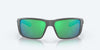 [Green Mirror Polarized Glass Lenses, Matte Gray Frame]