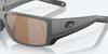 [Copper Silver Mirror Polarized Glass Lenses, Matte Gray Frame]