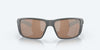 [Copper Silver Mirror Polarized Glass Lenses, Matte Gray Frame]