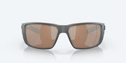 Copper Silver Mirror Polarized Glass Lenses, Matte Gray Frame