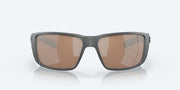 Copper Silver Mirror Polarized Glass Lenses, Matte Gray Frame